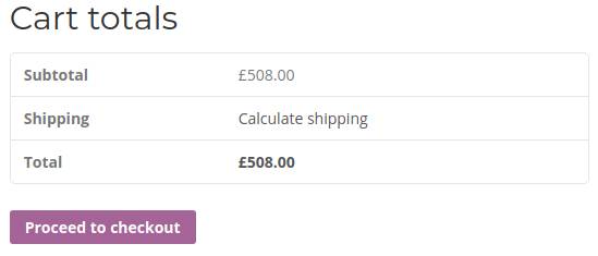Shipping costs are hidden on cart totals